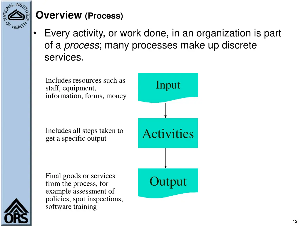 overview process
