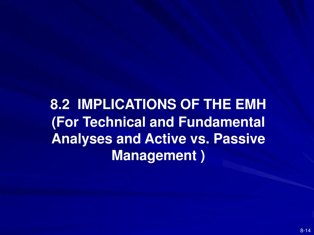 8 2 implications of the emh for technical