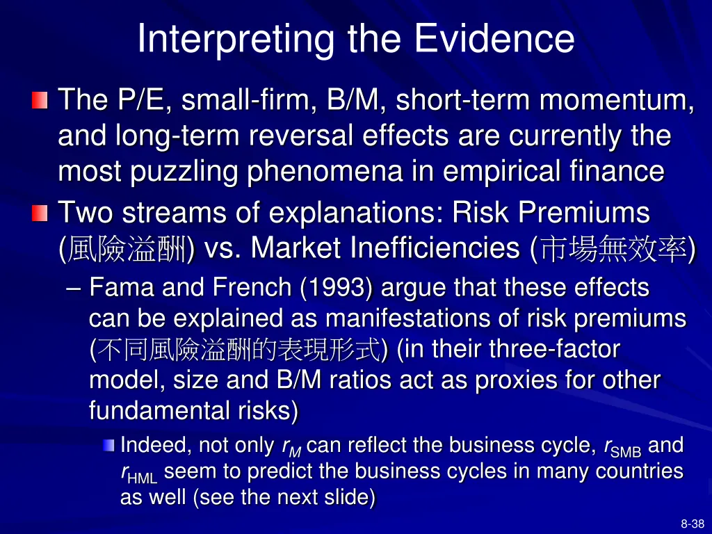 interpreting the evidence