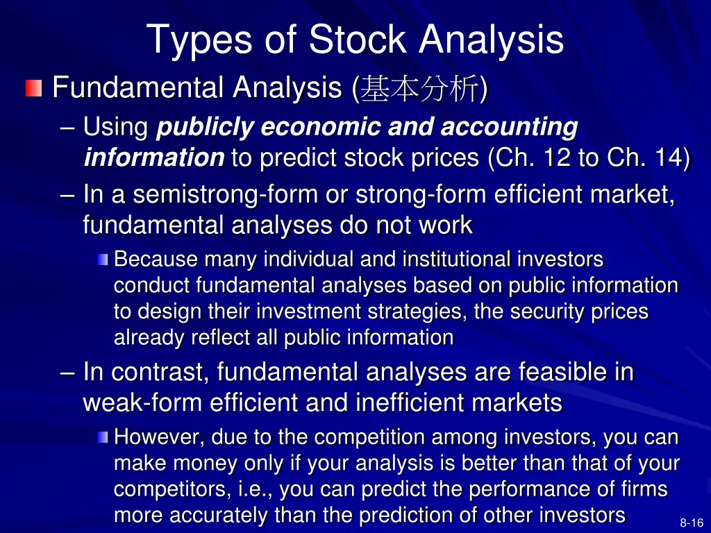 types of stock analysis fundamental analysis