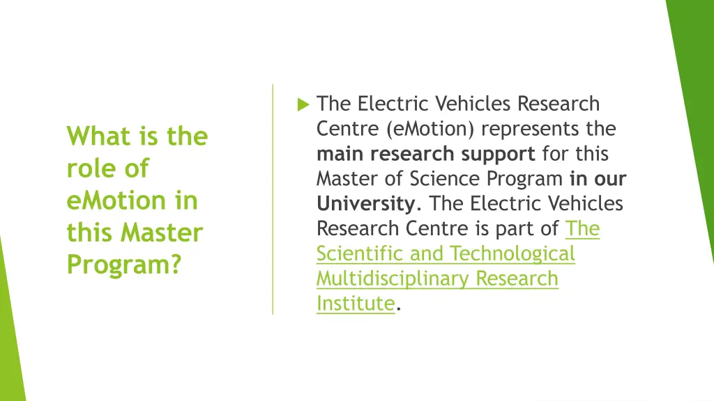 the electric vehicles research centre emotion
