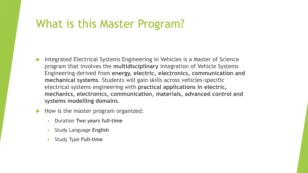 what is this master program