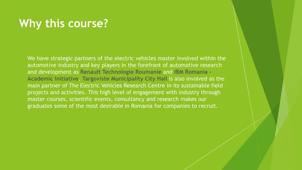 why this course
