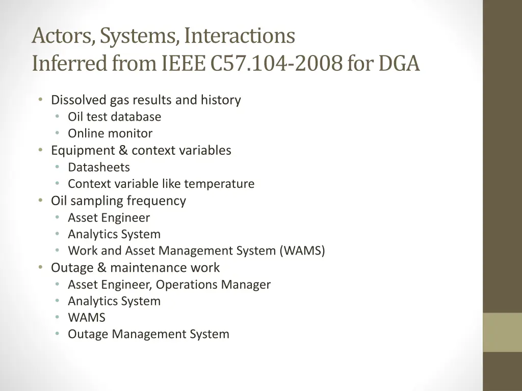 actors systems interactions inferred from ieee