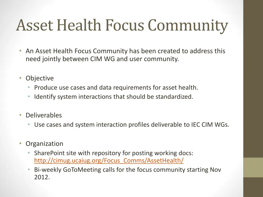 asset health focus community 1