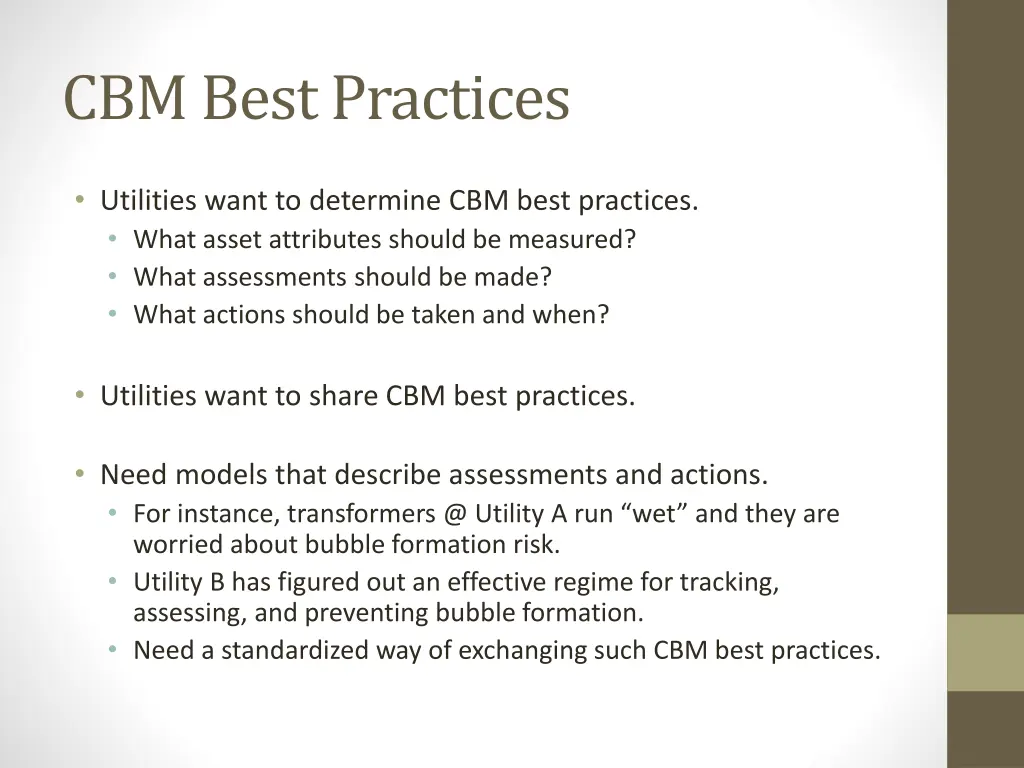 cbm best practices