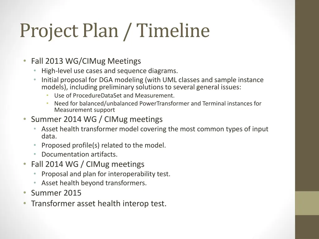 project plan timeline