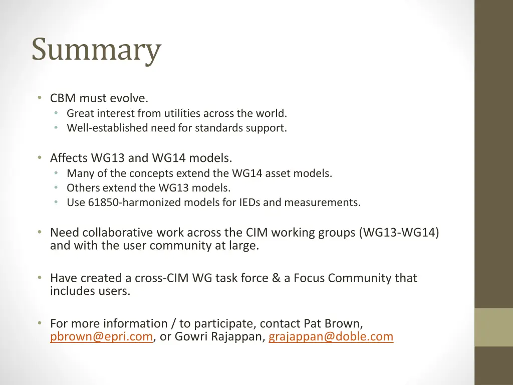 summary