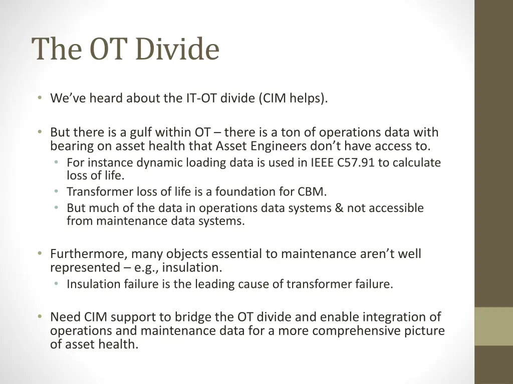 the ot divide