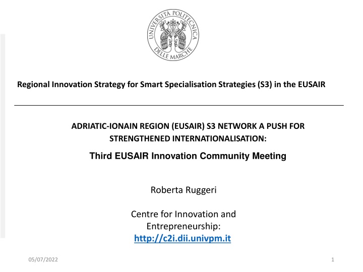 regional innovation strategy for smart