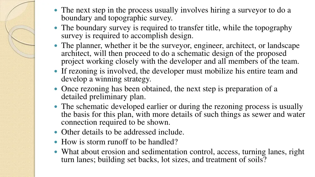 the next step in the process usually involves