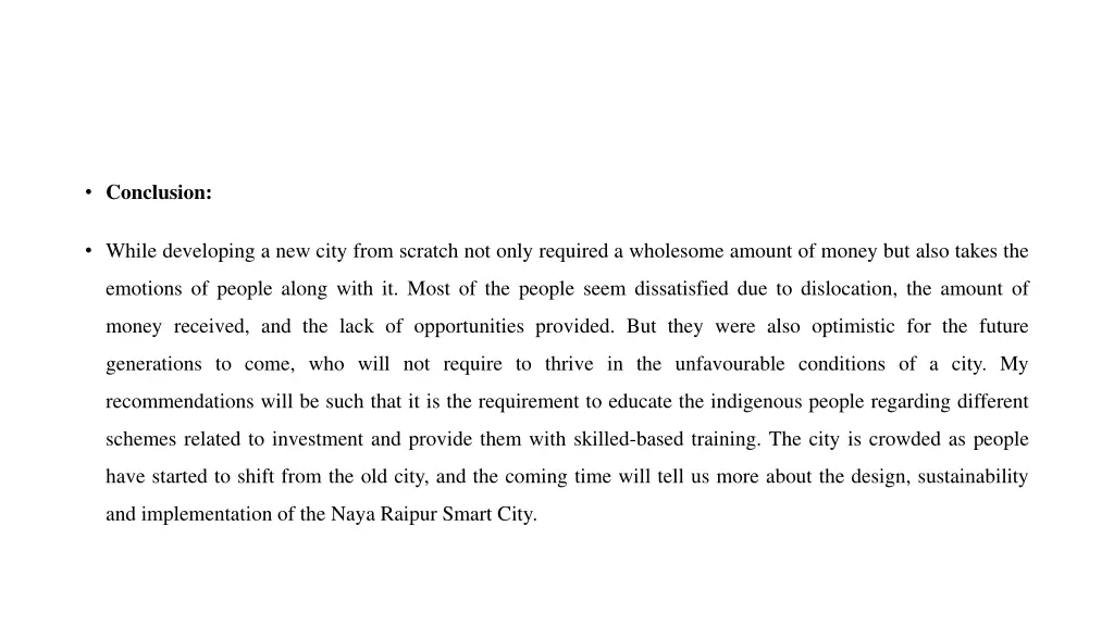 conclusion