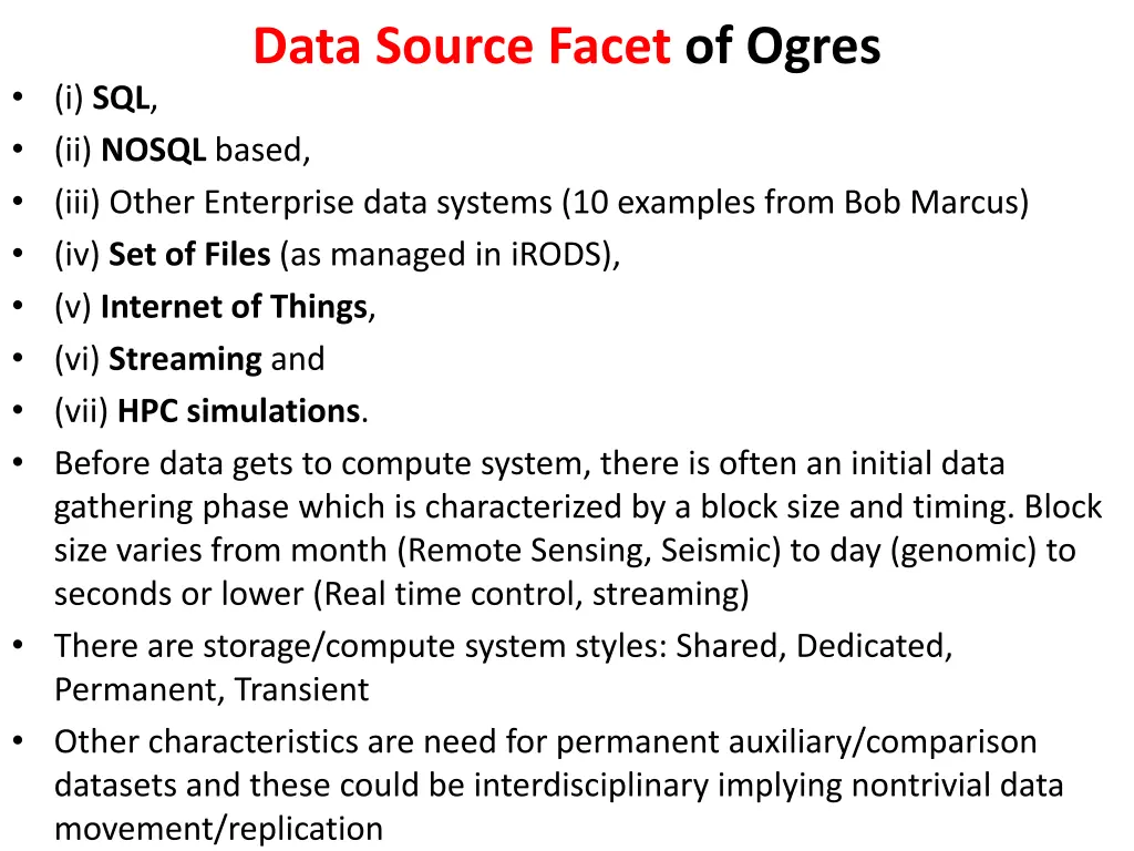data source facet of ogres
