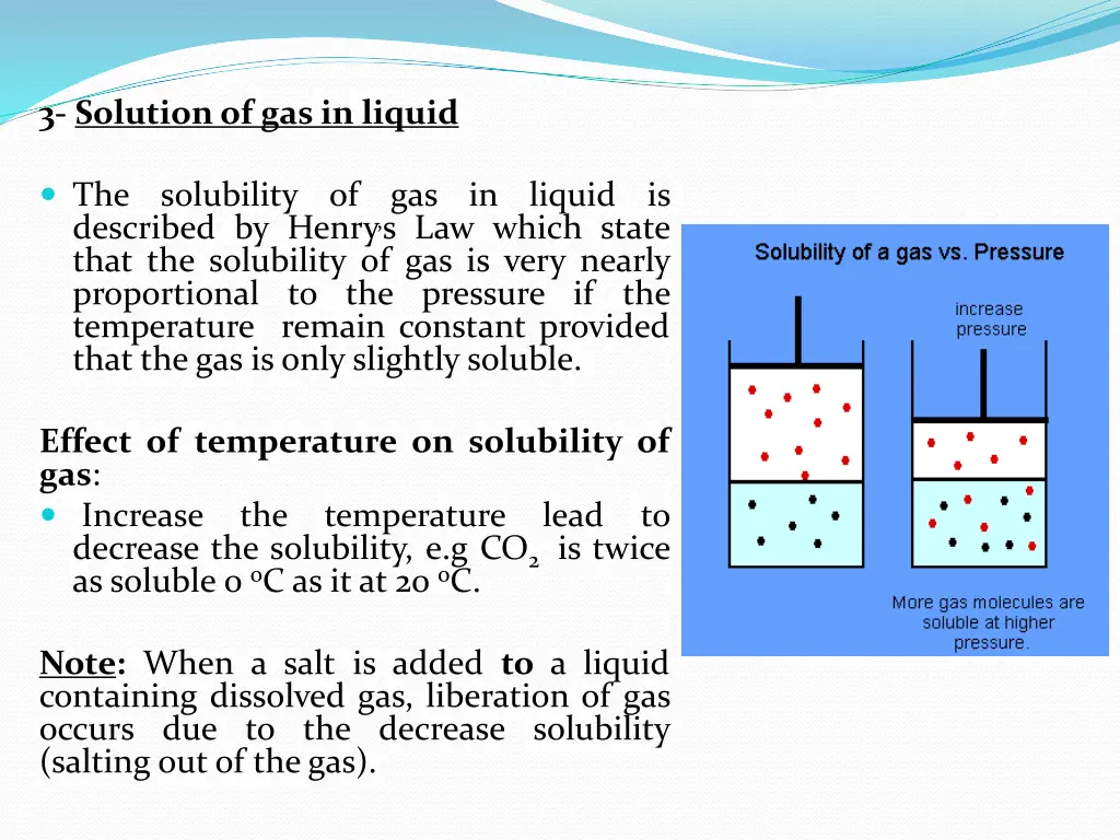 3 solutionof gas in liquid