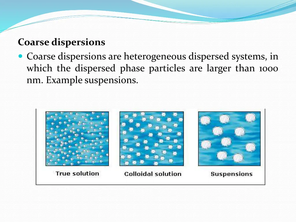 coarsedispersions coarse dispersions