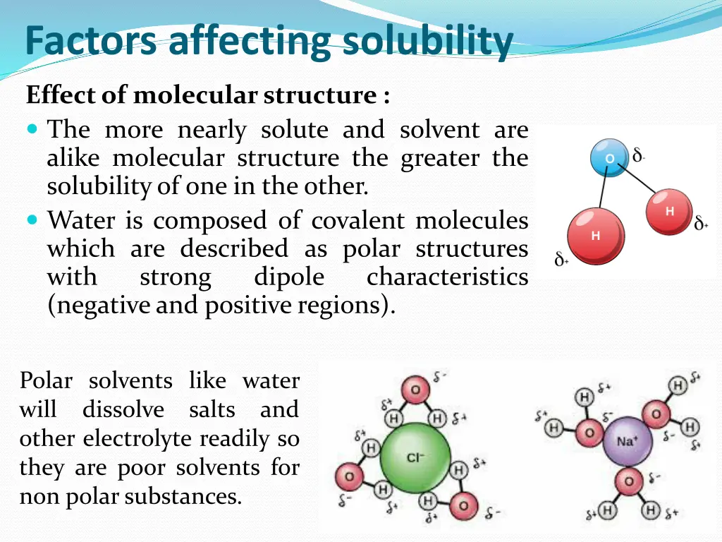 factors affecting solubility