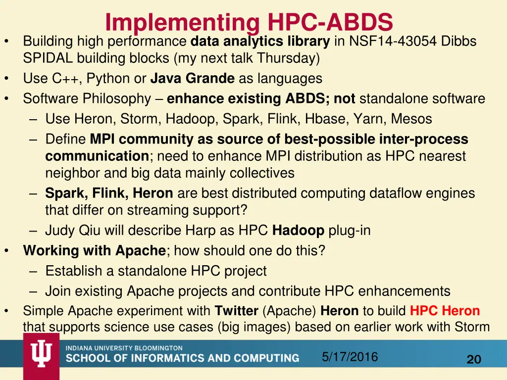 implementing hpc abds building high performance