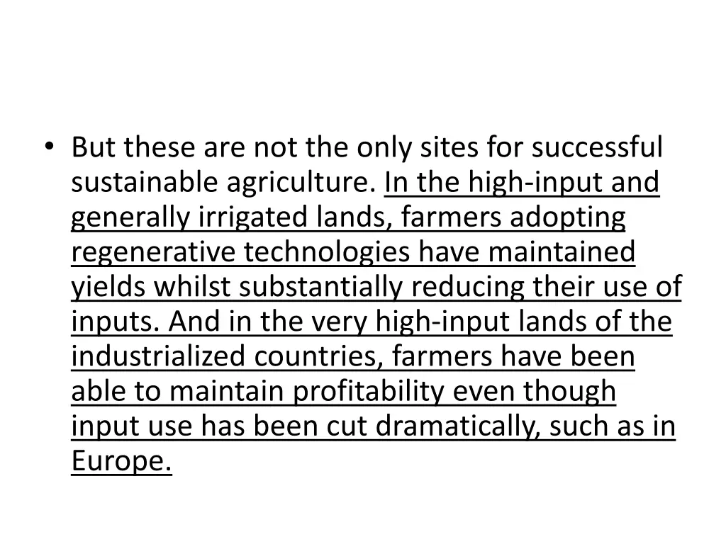but these are not the only sites for successful