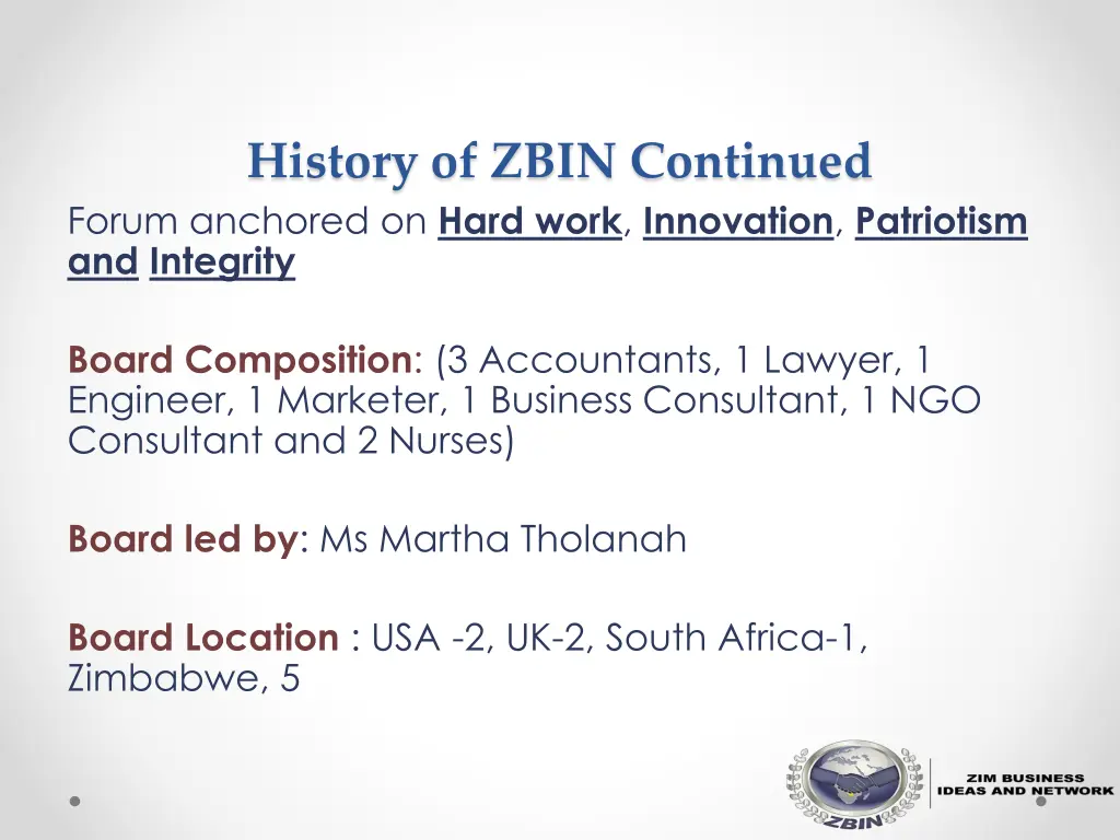 history of zbin continued forum anchored on hard