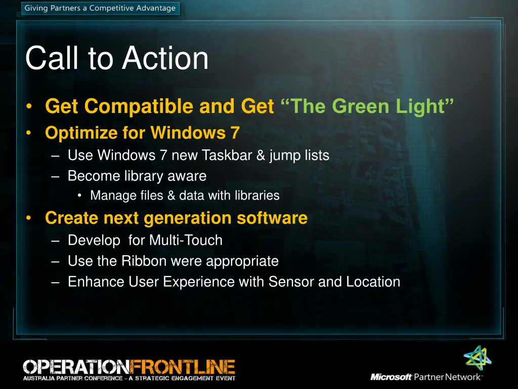 call to action