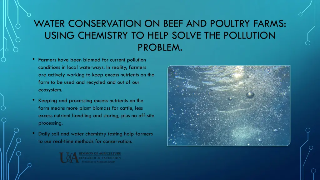 water conservation on beef and poultry farms