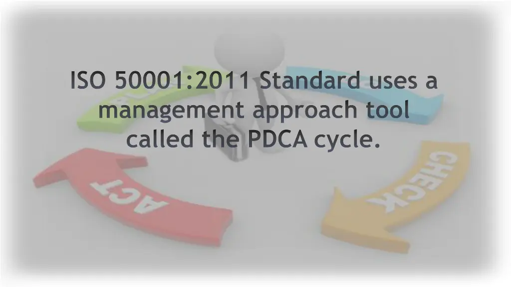 iso 50001 2011 standard uses a management