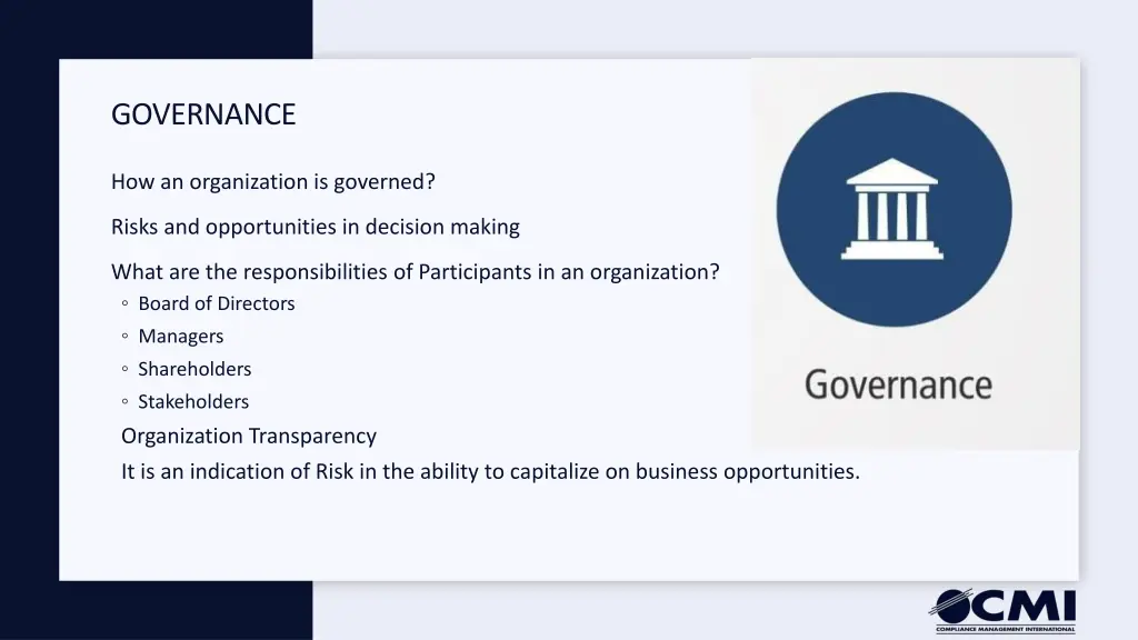 governance