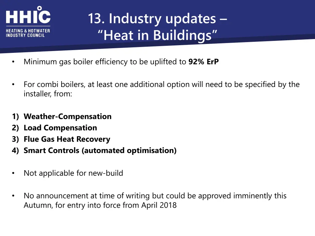13 industry updates heat in buildings 1