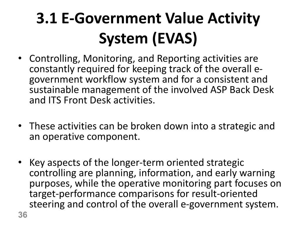 3 1 e government value activity system evas 15