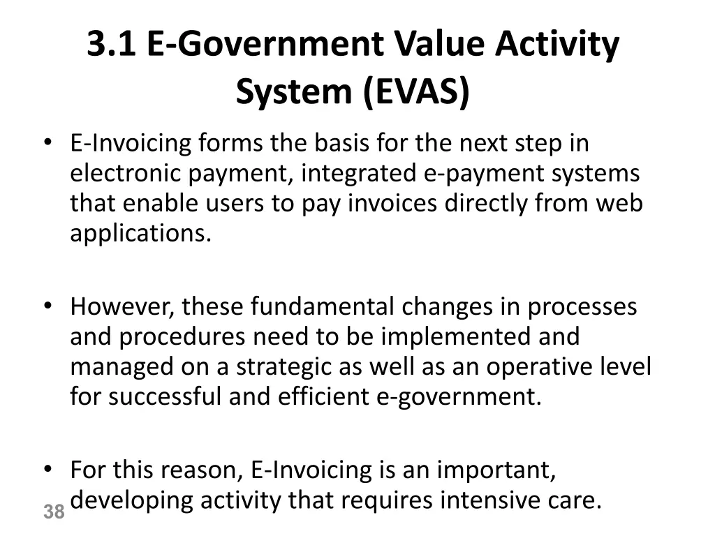 3 1 e government value activity system evas 17