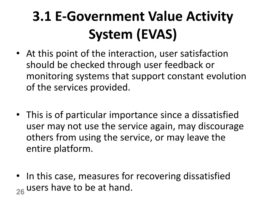 3 1 e government value activity system evas 7