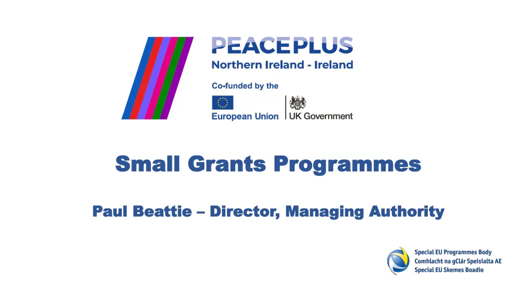 small grants programmes small grants programmes