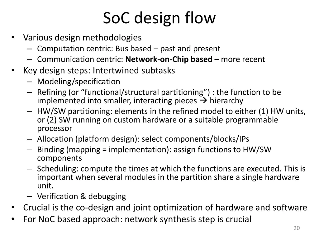 soc design flow