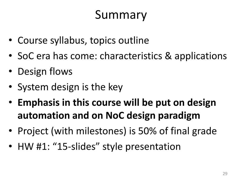 summary