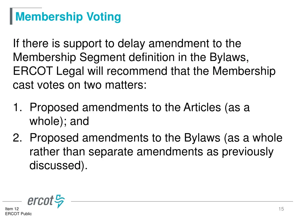 membership voting