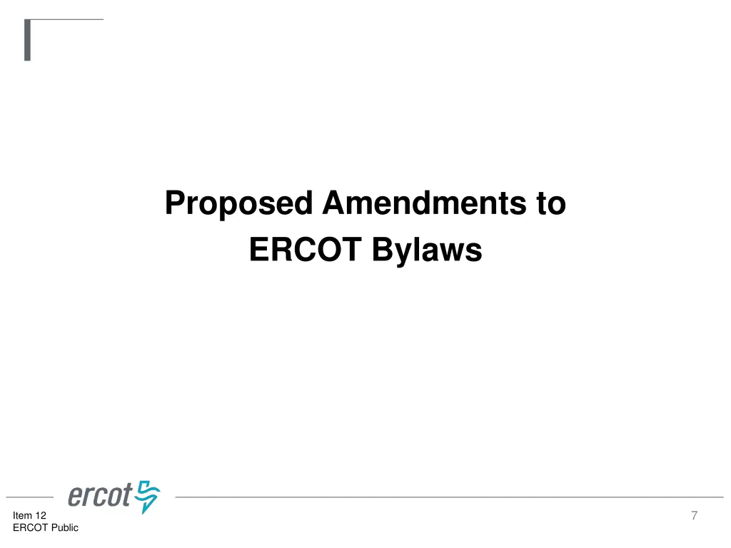 proposed amendments to ercot bylaws
