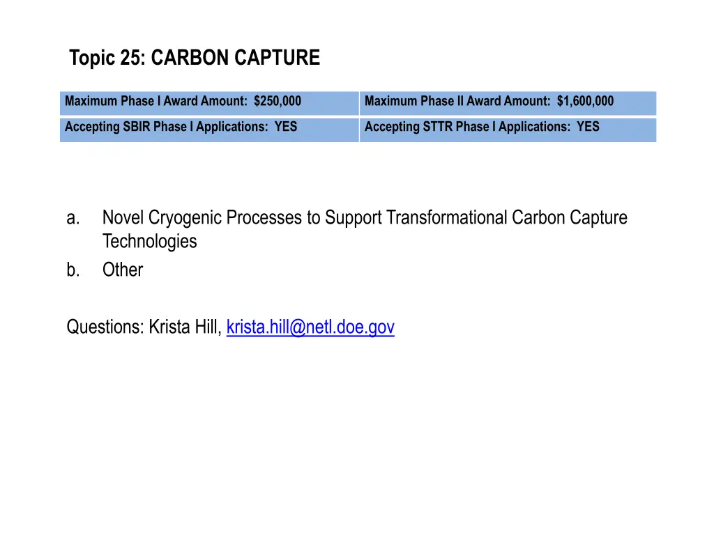 topic 25 carbon capture