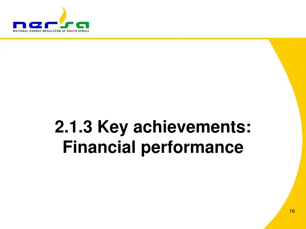 2 1 3 key achievements financial performance