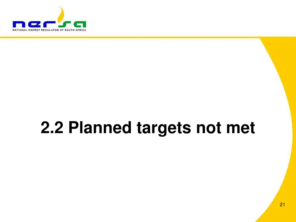 2 2 planned targets not met