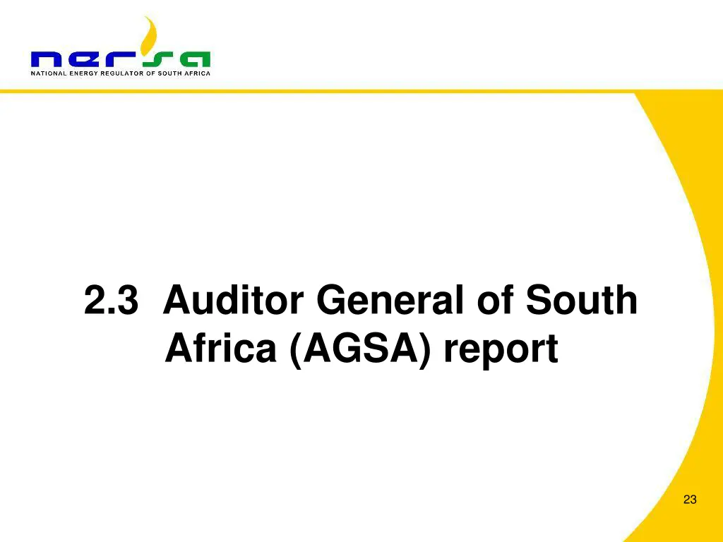 2 3 auditor general of south africa agsa report