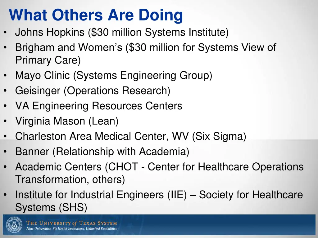 what others are doing johns hopkins 30 million