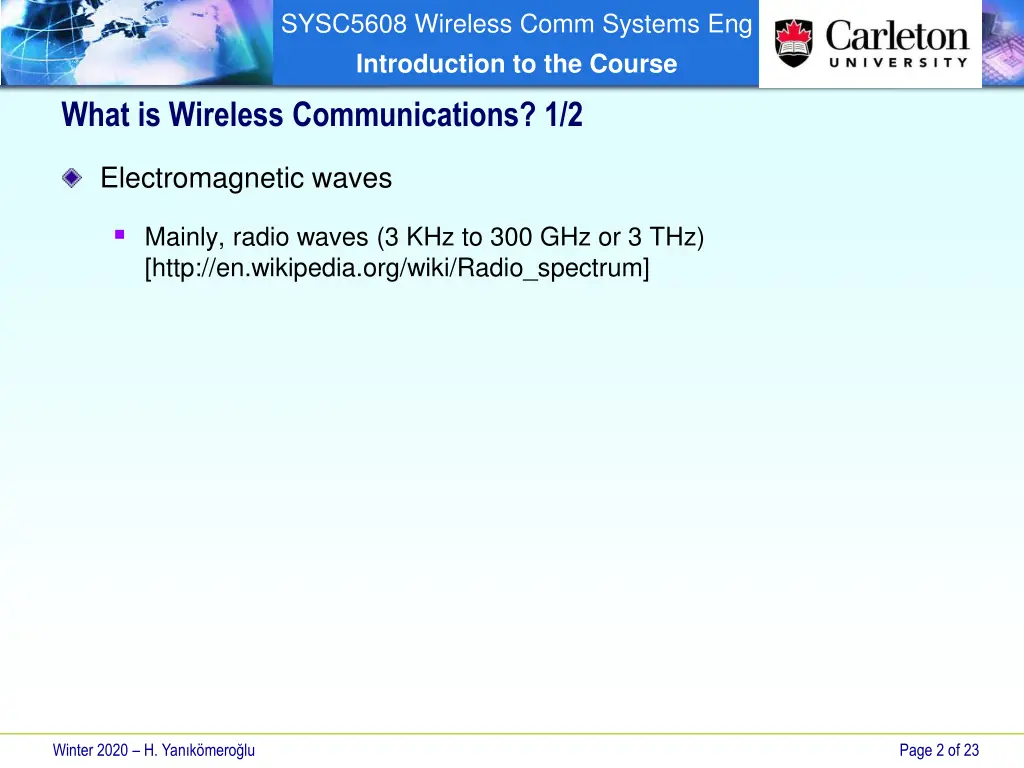 sysc5608 wireless comm systems eng introduction 1