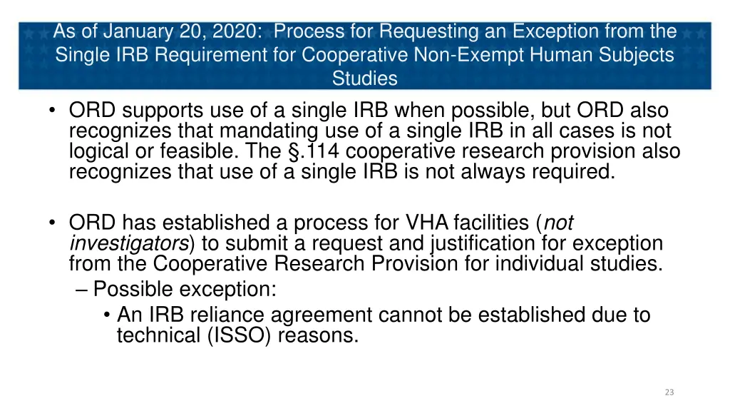 as of january 20 2020 process for requesting