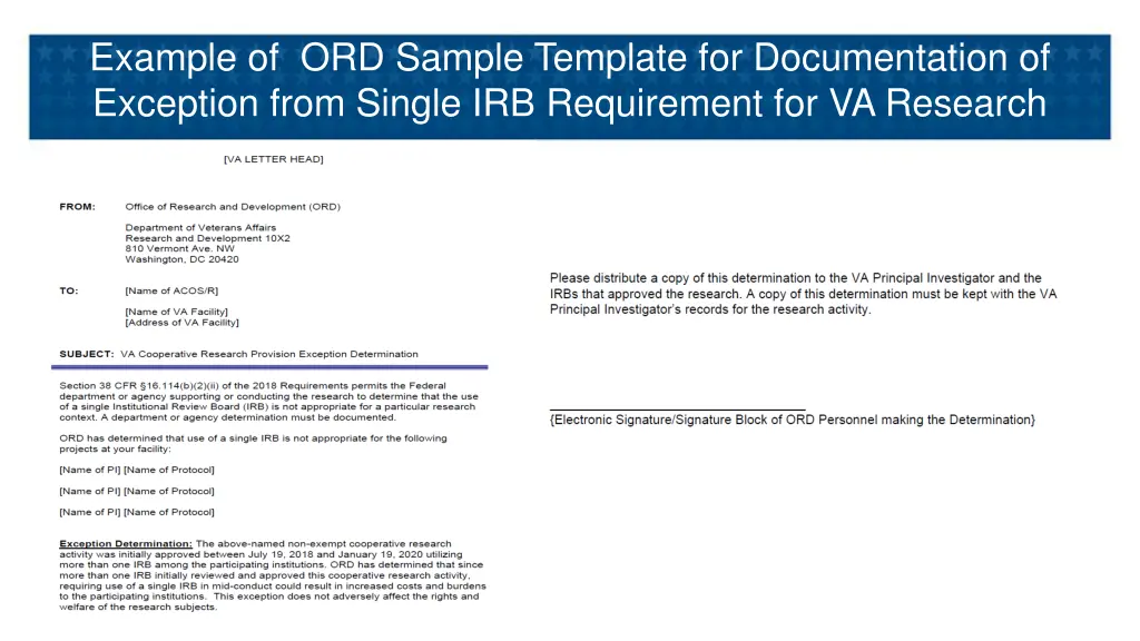 example of ord sample template for documentation