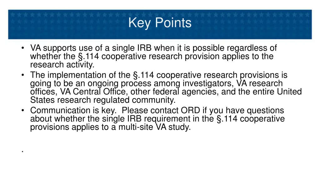 key points 1