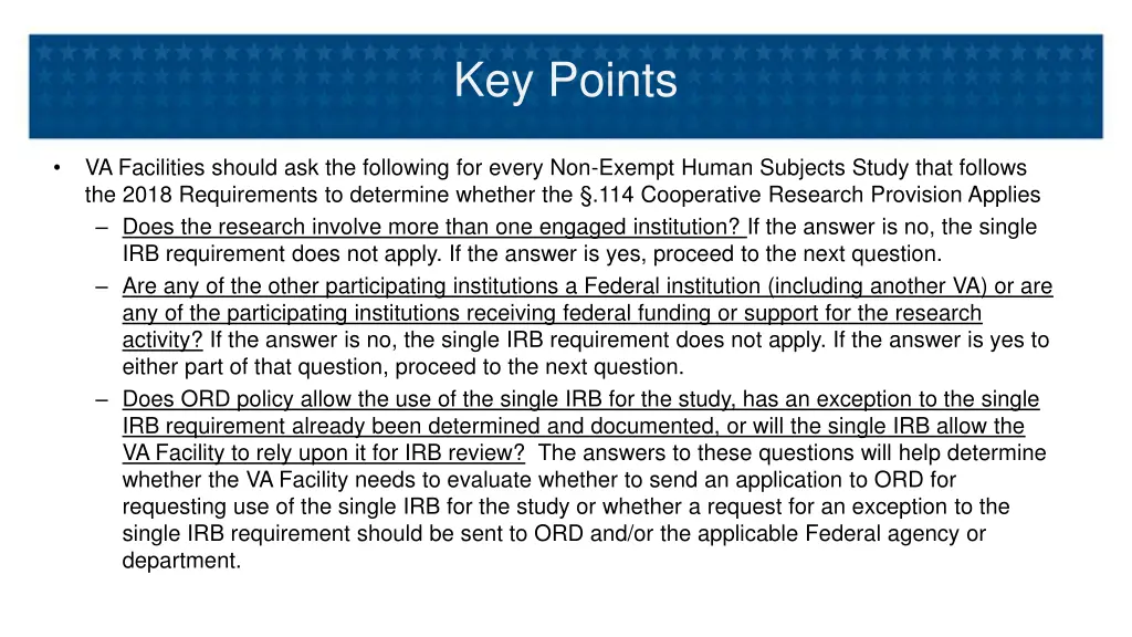 key points