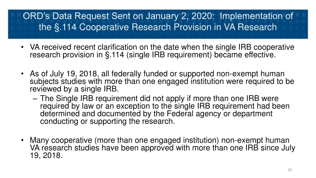 ord s data request sent on january 2 2020