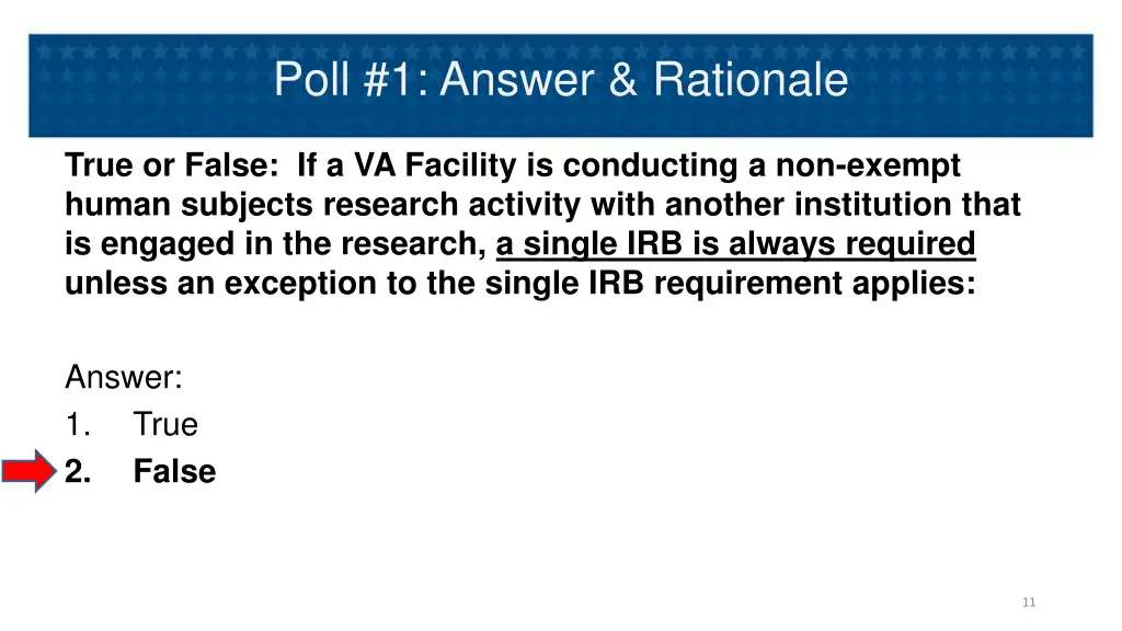 poll 1 answer rationale