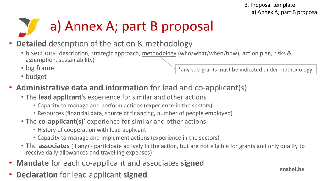 3 proposal template a annex a part b proposal