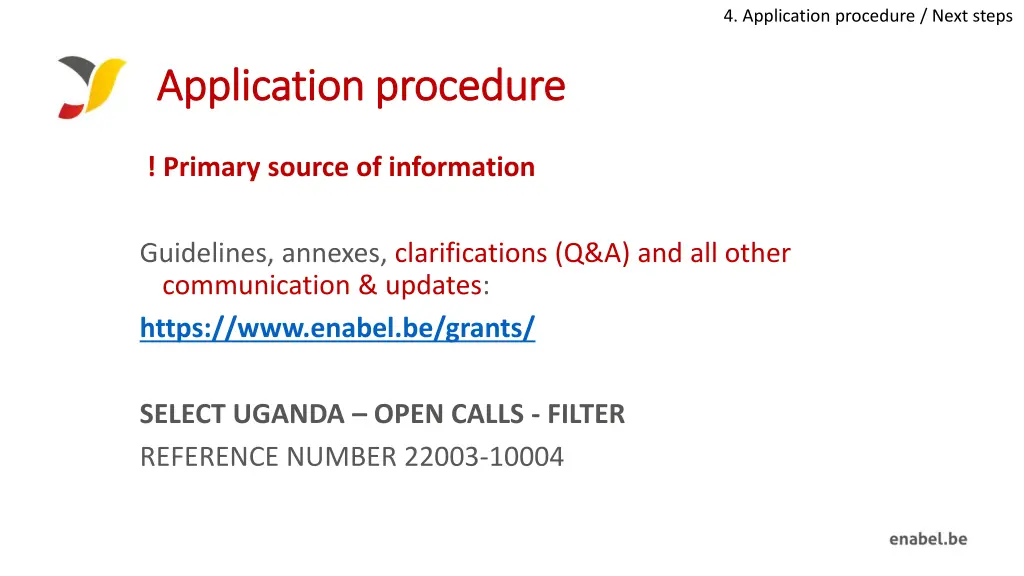 4 application procedure next steps 3
